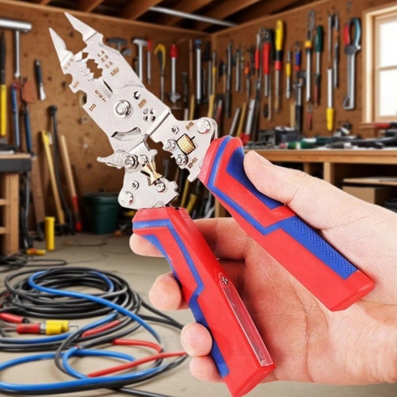 Multifunctional Wire Stripper, Crimper & Cable Cutter Pliers